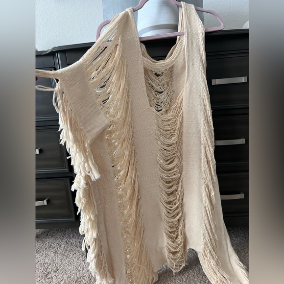 swimsuit cover up handmade in Tulum Maxi Beach Cover Up boho thrifts + threads - Picture 3 of 7